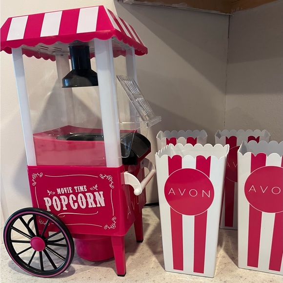 Avon nostalgic, popcorn popper with 4 containers never used - Picture 2 of 5